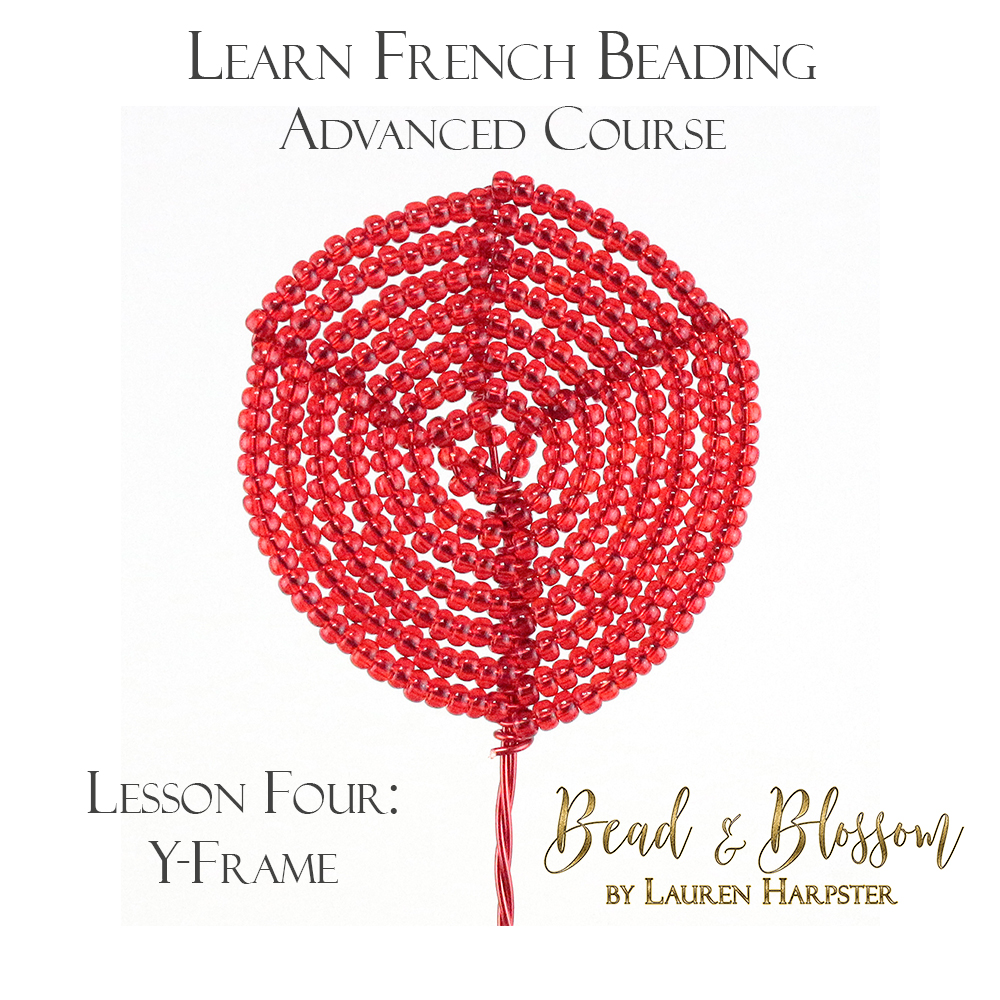 Bead & Blossom - yframe display - Learn French Beading